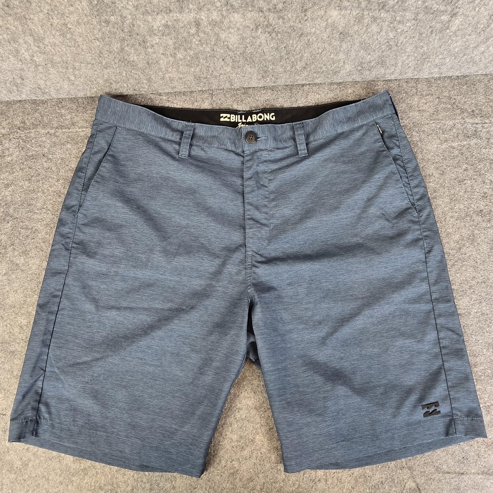 Billabong Submersibles Shorts Mens 36 Blue Stretch Hybrid Swim Golf Casual